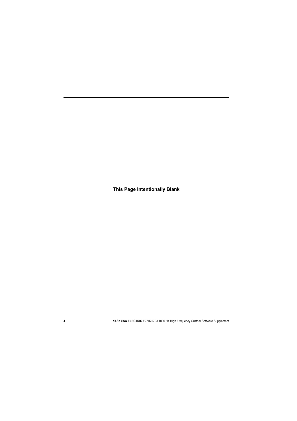 Yaskawa 1000 Hz High Frequency User Manual | Page 4 / 18