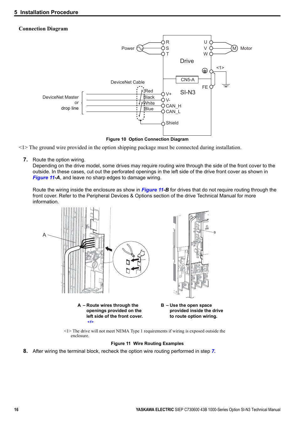 Drive si-n3 | Yaskawa 1000 Series Drive Option - DeviceNet Technical Manual User Manual | Page 16 / 81