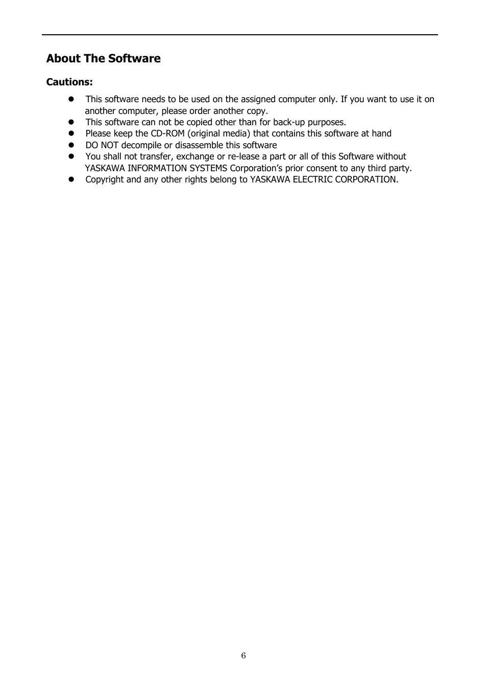 About the software, About the manual | Yaskawa 1000 Series JVOP-181 Copy Unit Manager User Manual | Page 6 / 38
