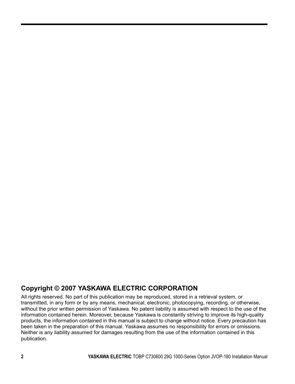 Yaskawa JVOP-180 LCD User Manual | Page 2 / 58