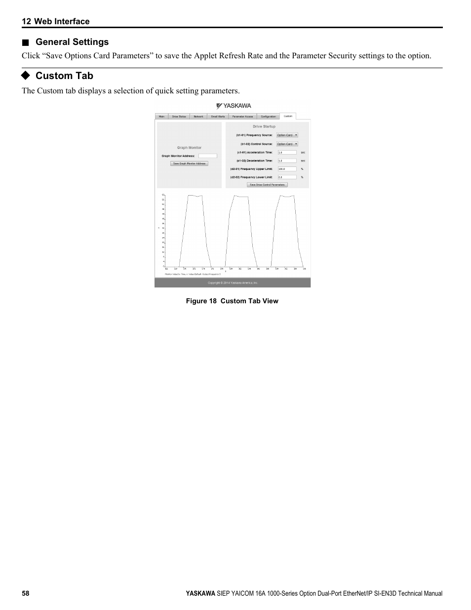Custom tab | Yaskawa SI-EN3D User Manual | Page 58 / 68