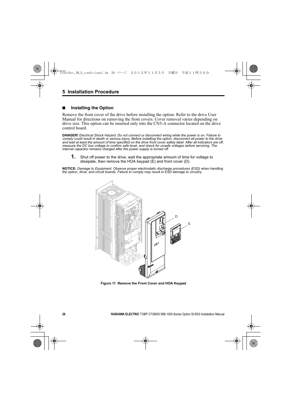 A1000 | Yaskawa SI-EN3 Installation User Manual | Page 26 / 54