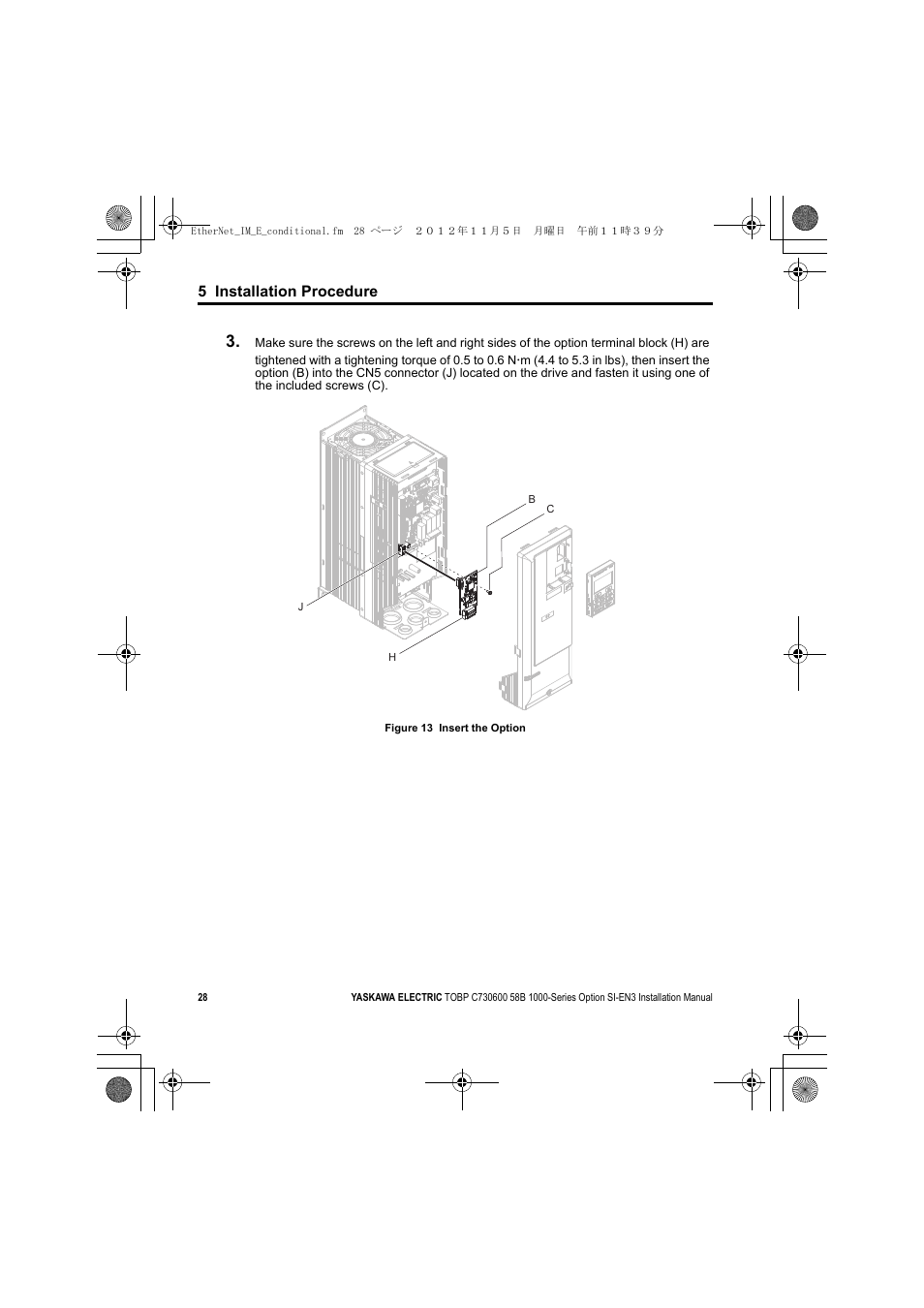 A1000 | Yaskawa SI-EN3 Installation User Manual | Page 28 / 54