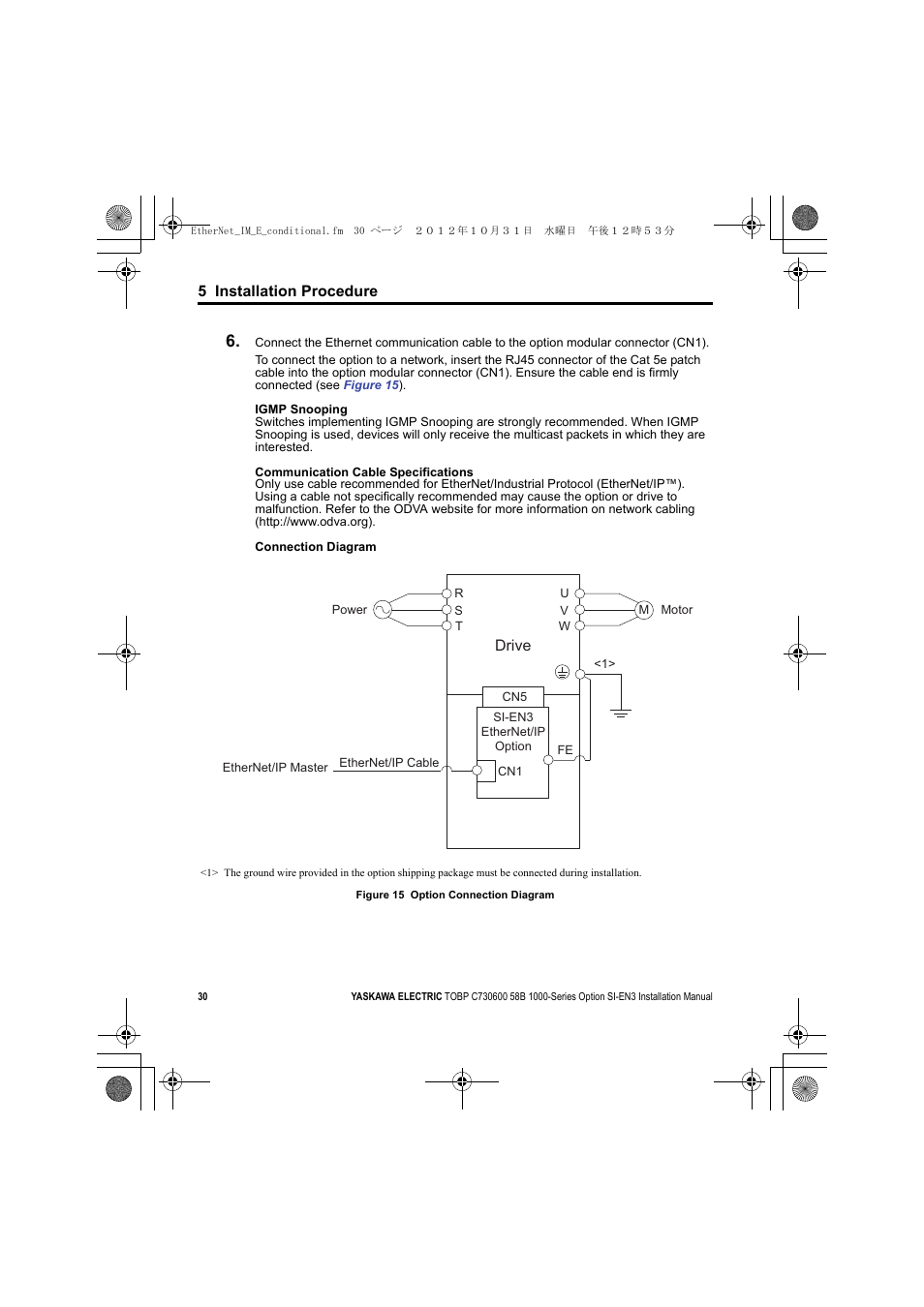 A1000, Drive | Yaskawa SI-EN3 Installation User Manual | Page 30 / 54
