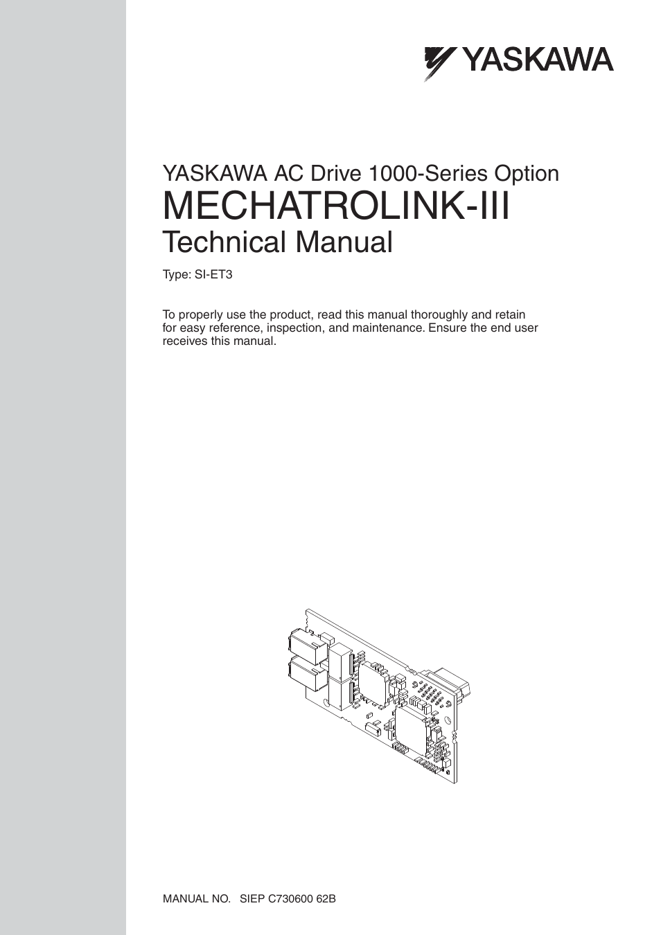 Yaskawa SI-ET3 User Manual | 49 pages