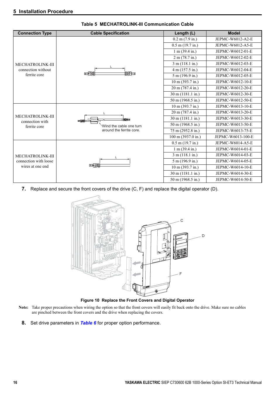 A1000 | Yaskawa SI-ET3 User Manual | Page 16 / 49