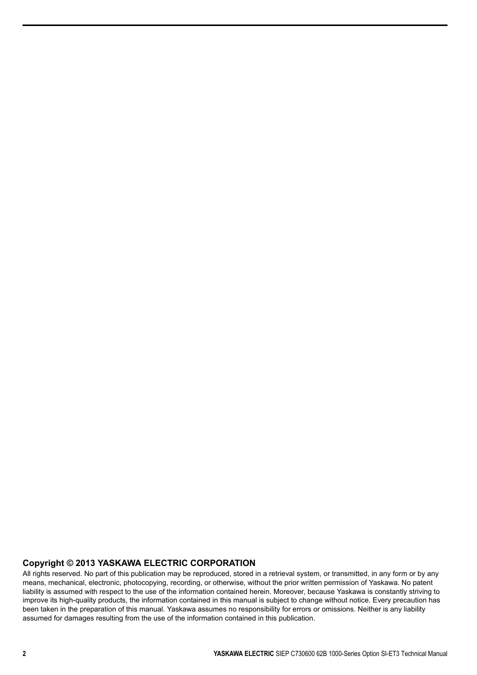 Yaskawa SI-ET3 User Manual | Page 2 / 49