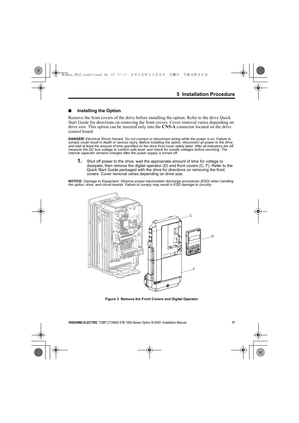 A1000 | Yaskawa Modbus TCP/IP Installation User Manual | Page 17 / 51