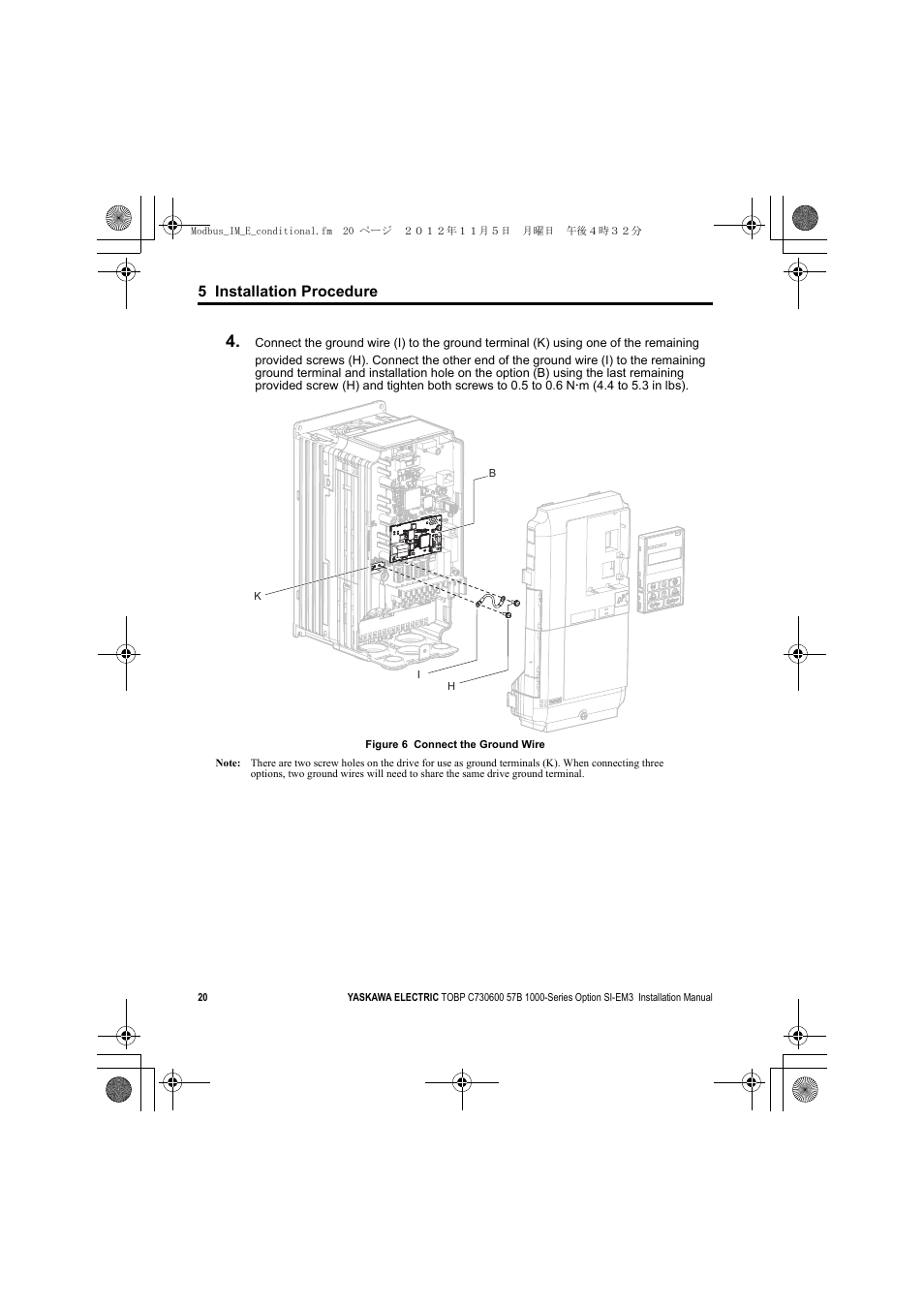 A1000 | Yaskawa Modbus TCP/IP Installation User Manual | Page 20 / 51