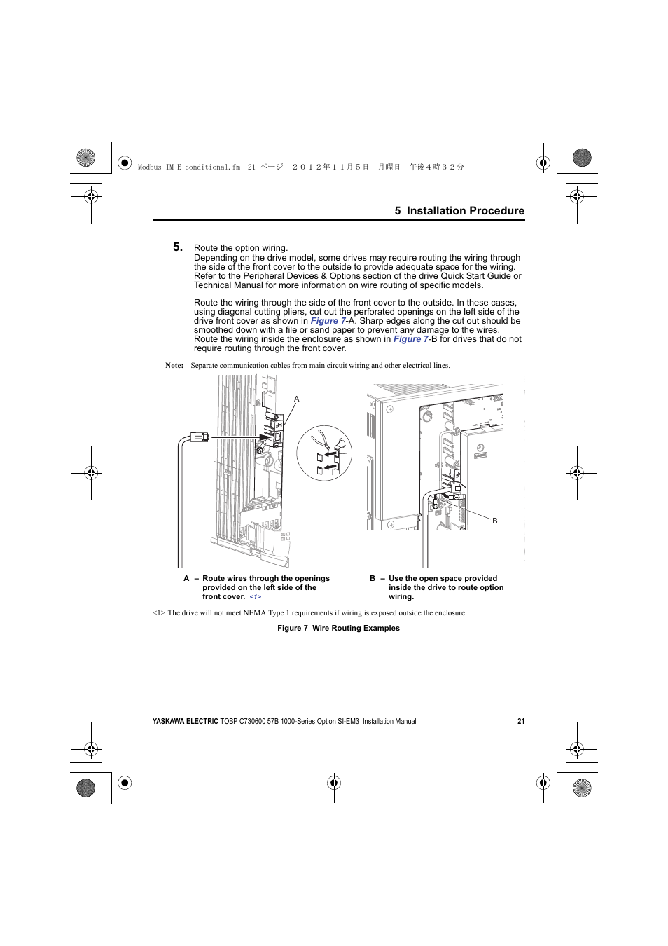 5 installation procedure | Yaskawa Modbus TCP/IP Installation User Manual | Page 21 / 51