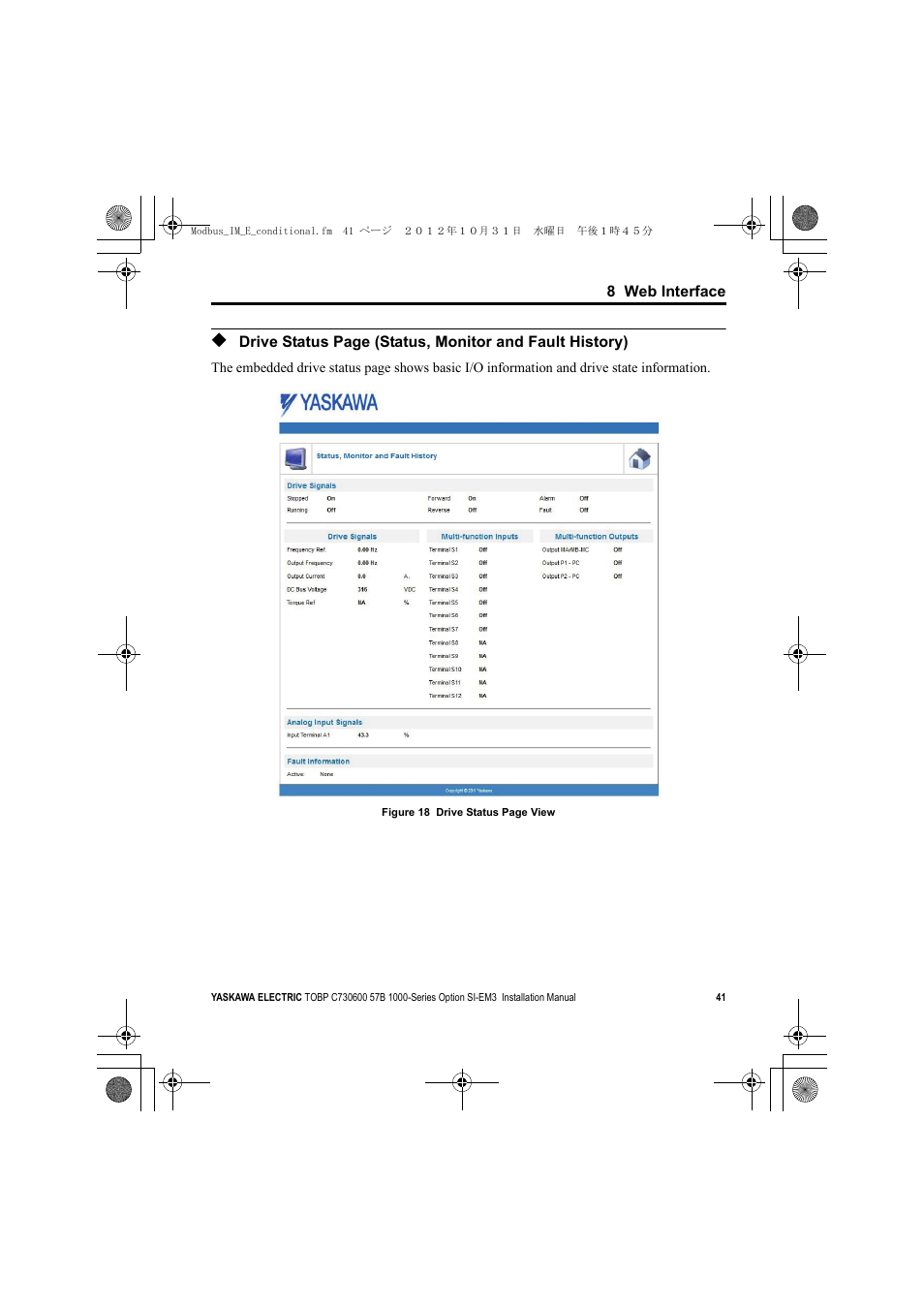 Yaskawa Modbus TCP/IP Installation User Manual | Page 41 / 51
