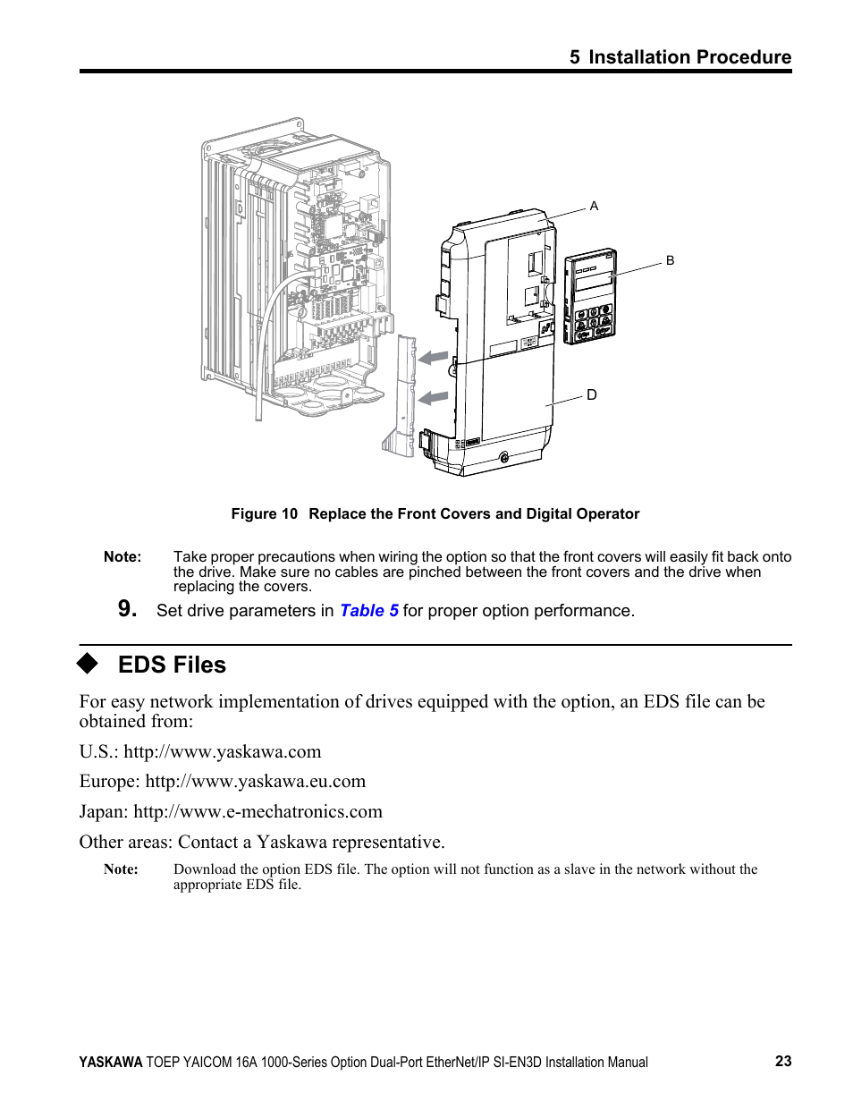 Eds files | Yaskawa EtherNet/IP User Manual | Page 23 / 50