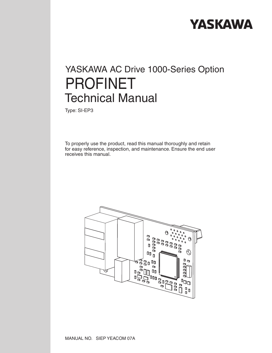 Yaskawa PROFINET User Manual | 62 pages