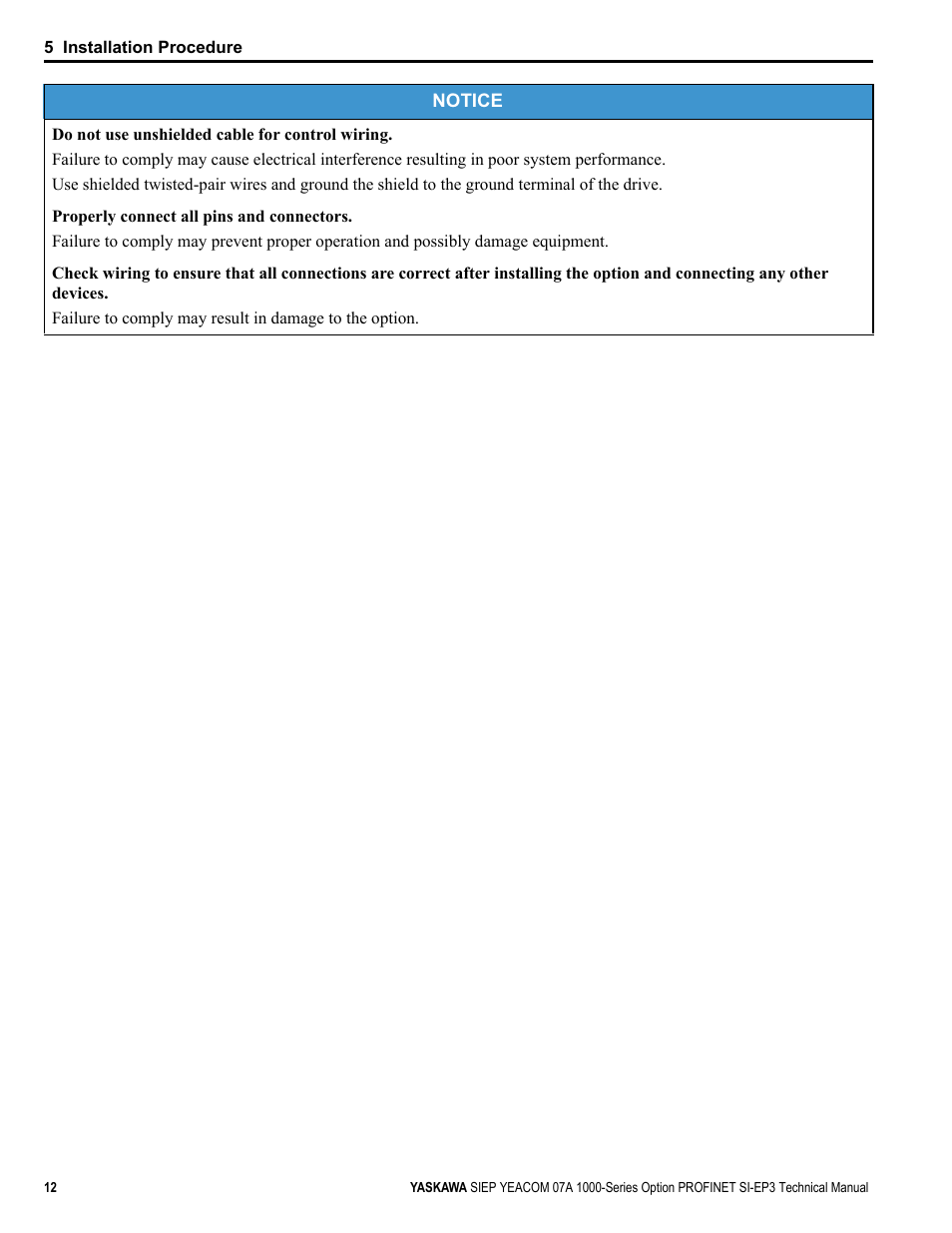 Yaskawa PROFINET User Manual | Page 12 / 62