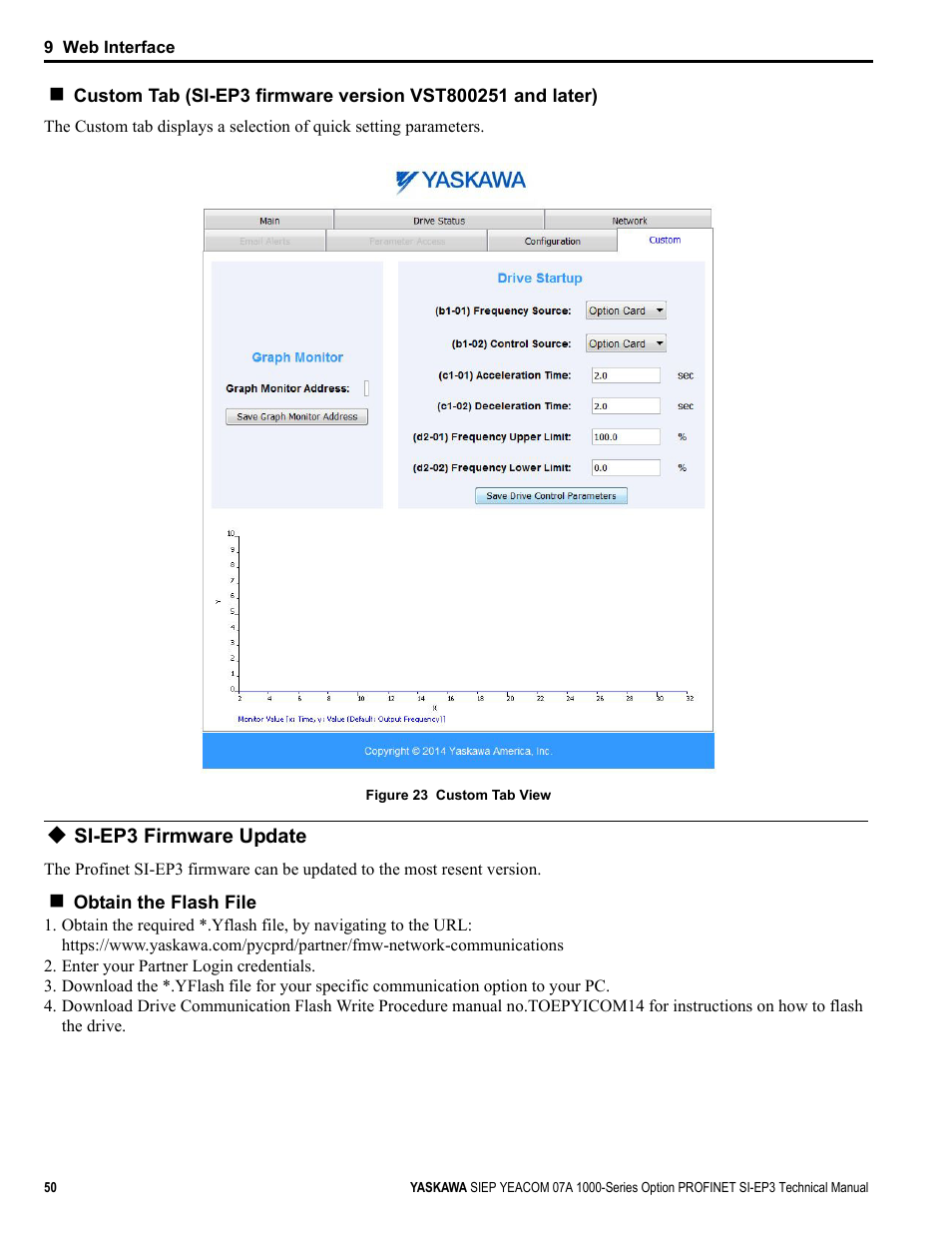 Si-ep3 firmware update | Yaskawa PROFINET User Manual | Page 50 / 62