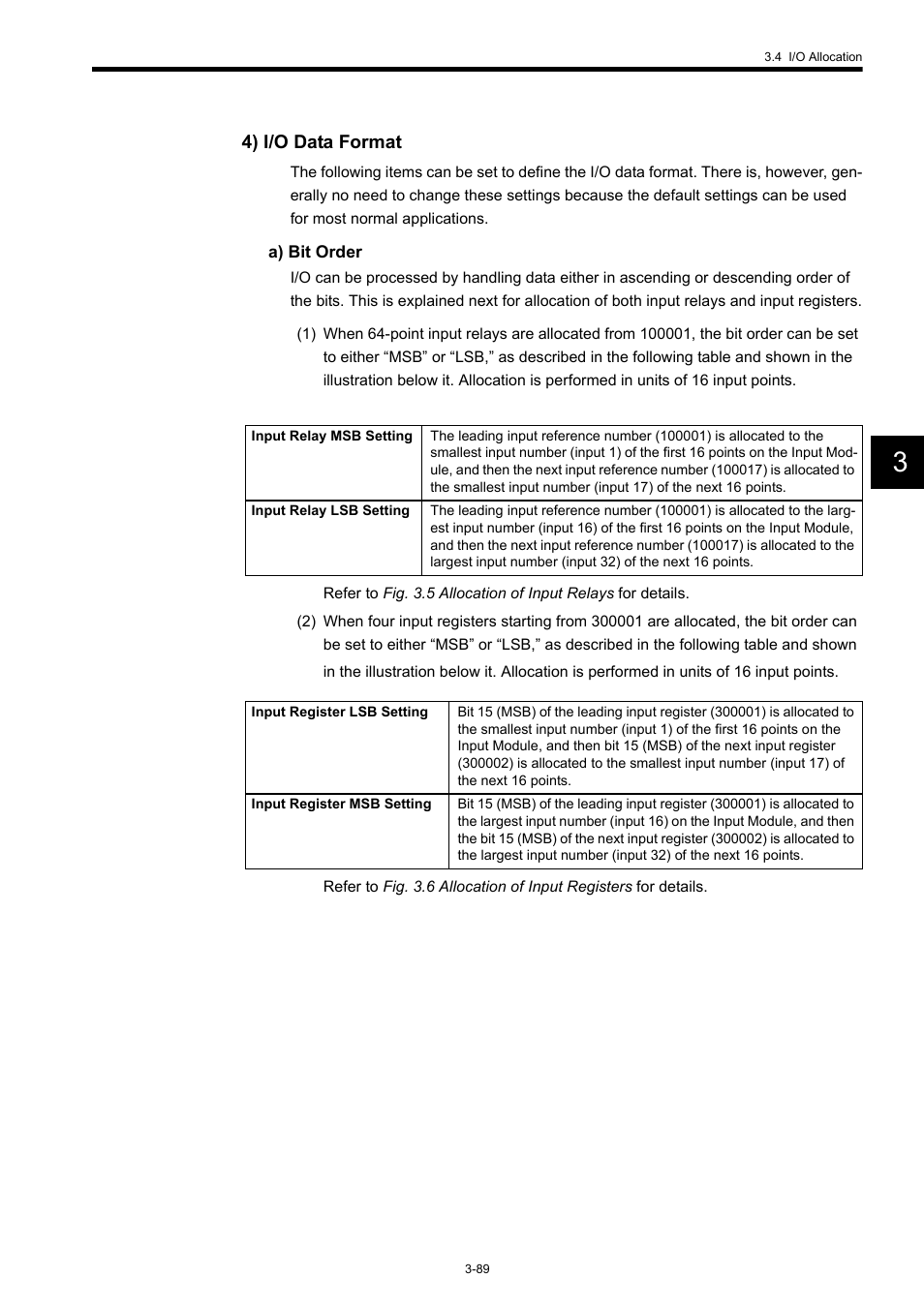 4) i/o data format | Yaskawa 120 Series I/O Modules User Manual | Page 119 / 308