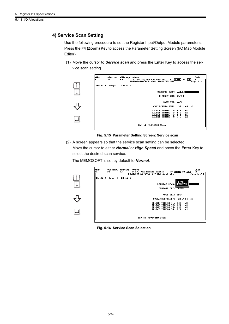 4) service scan setting | Yaskawa 120 Series I/O Modules User Manual | Page 222 / 308
