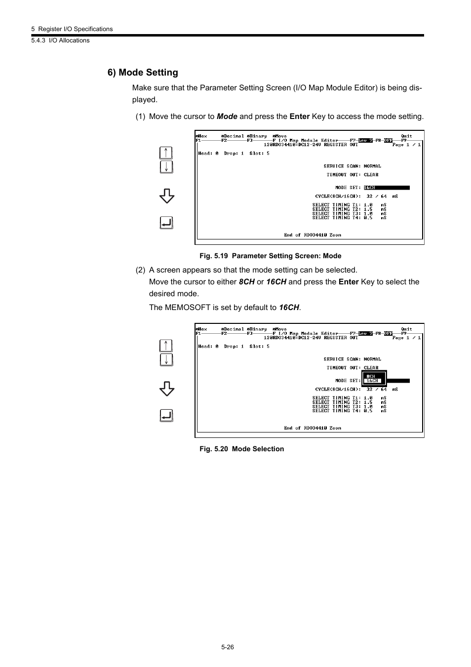 6) mode setting | Yaskawa 120 Series I/O Modules User Manual | Page 224 / 308