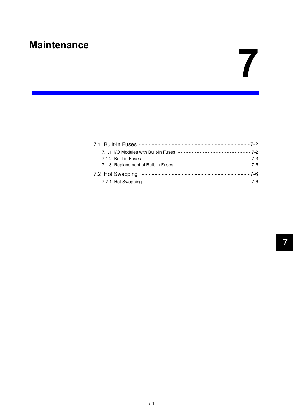 7 maintenance | Yaskawa 120 Series I/O Modules User Manual | Page 280 / 308