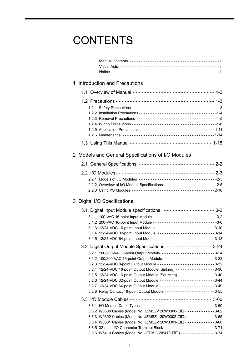 Yaskawa 120 Series I/O Modules User Manual | Page 3 / 308