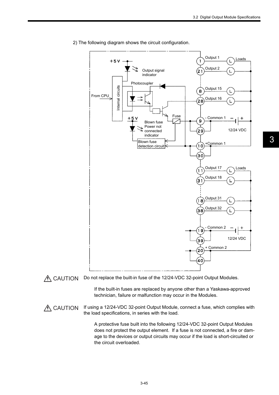 Caution | Yaskawa 120 Series I/O Modules User Manual | Page 75 / 308