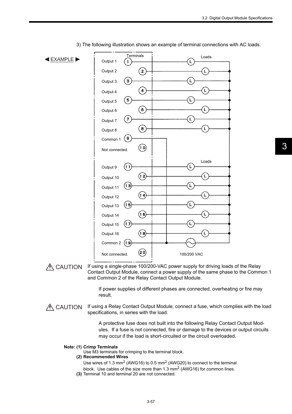 Caution | Yaskawa 120 Series I/O Modules User Manual | Page 87 / 308