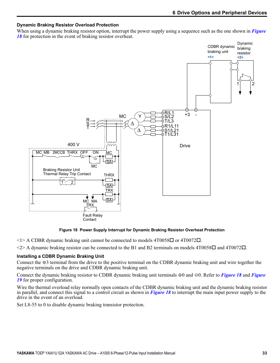 Yaskawa A1000 6-Phase/12-Pulse Input User Manual | Page 33 / 92