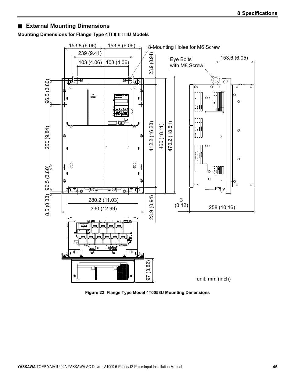 Yaskawa A1000 6-Phase/12-Pulse Input User Manual | Page 45 / 92