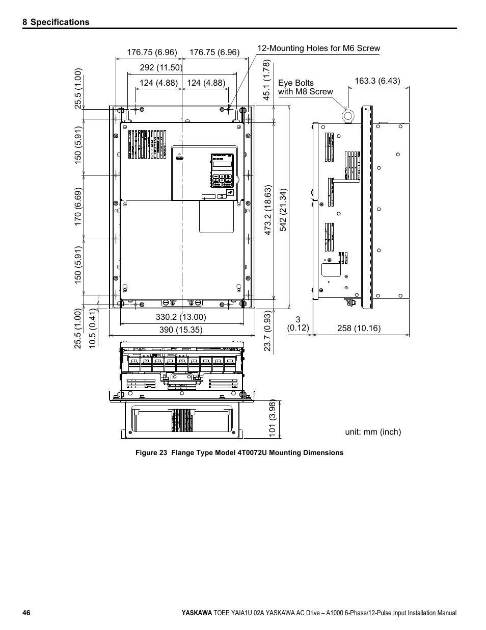 Yaskawa A1000 6-Phase/12-Pulse Input User Manual | Page 46 / 92