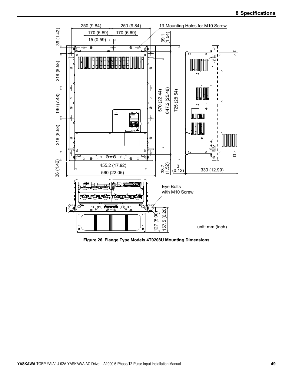 Yaskawa A1000 6-Phase/12-Pulse Input User Manual | Page 49 / 92