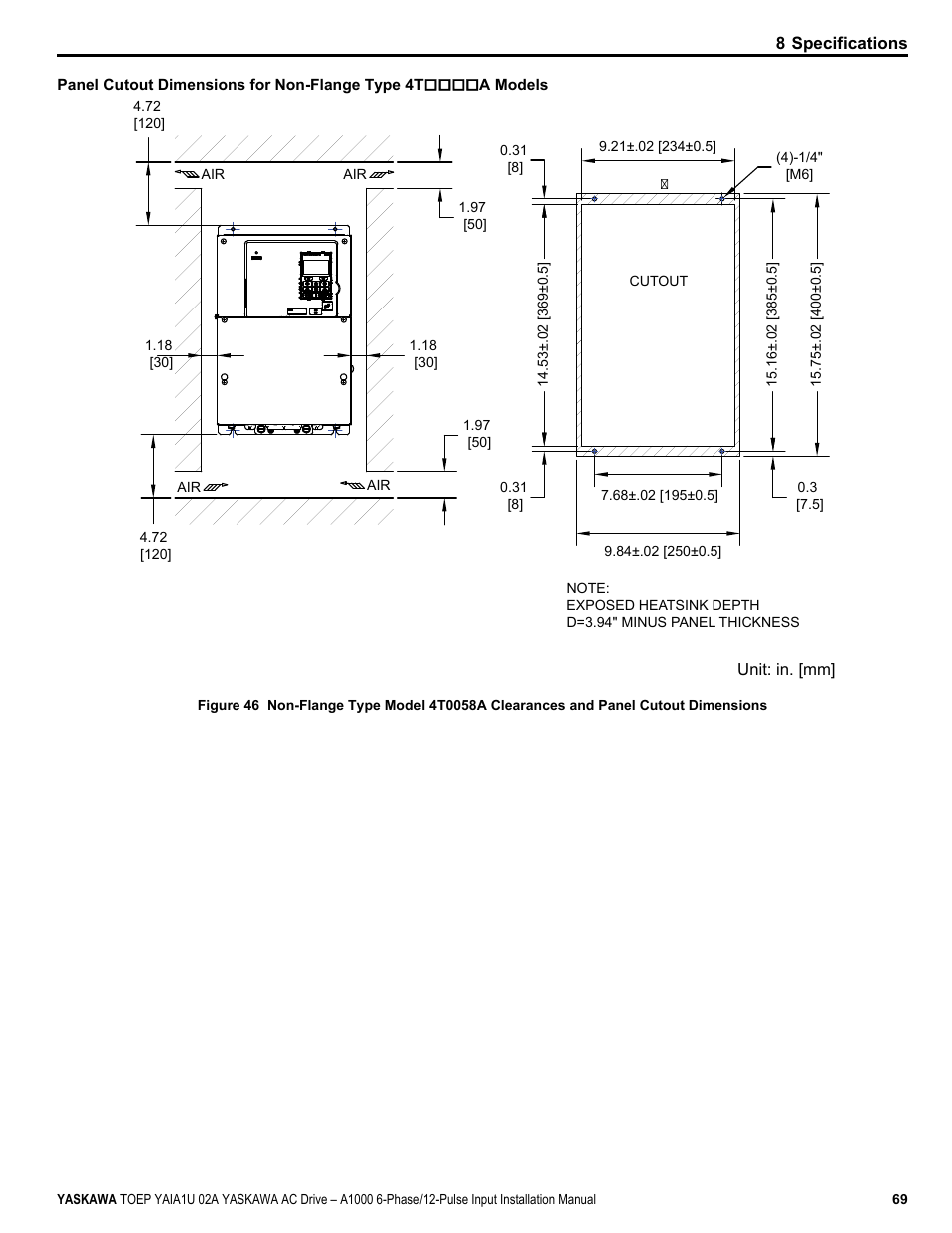 Yaskawa A1000 6-Phase/12-Pulse Input User Manual | Page 69 / 92