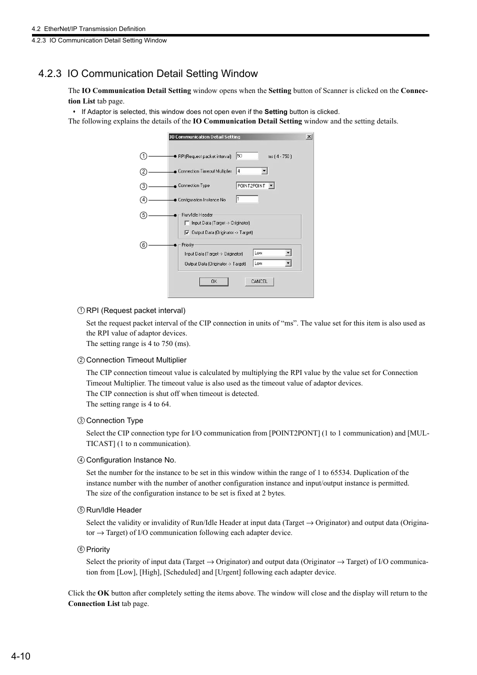 3 io communication detail setting window | Yaskawa JAPMC-CM2304-E User Manual | Page 56 / 97