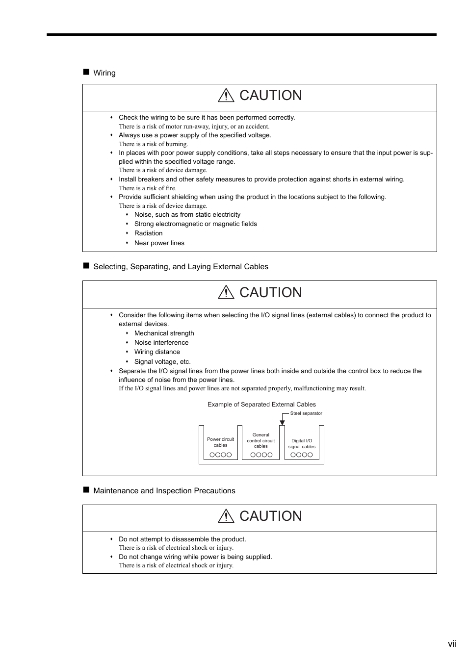 Caution | Yaskawa JAPMC-CM2304-E User Manual | Page 7 / 97
