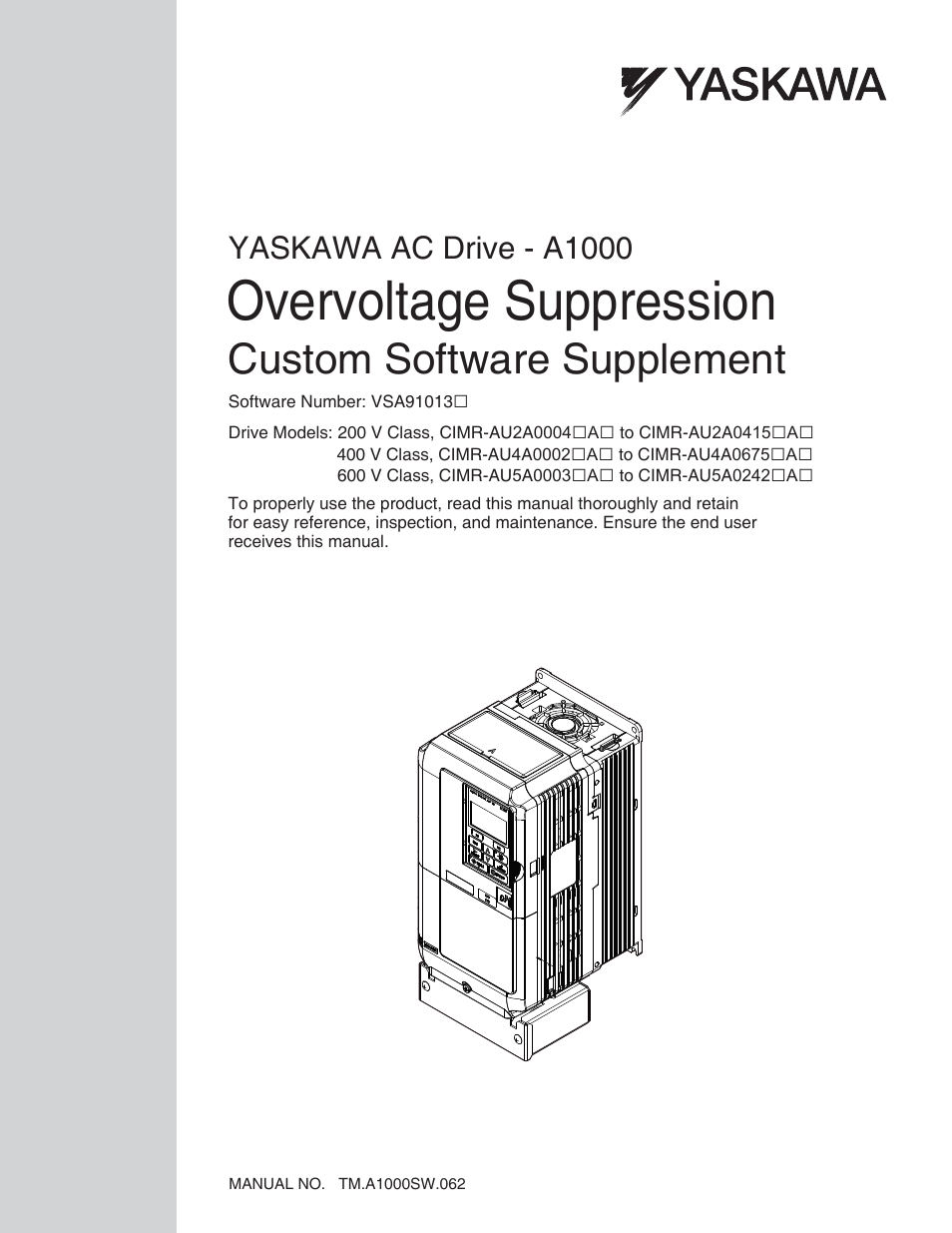 Yaskawa A1000 AC Drive User Manual | 16 pages