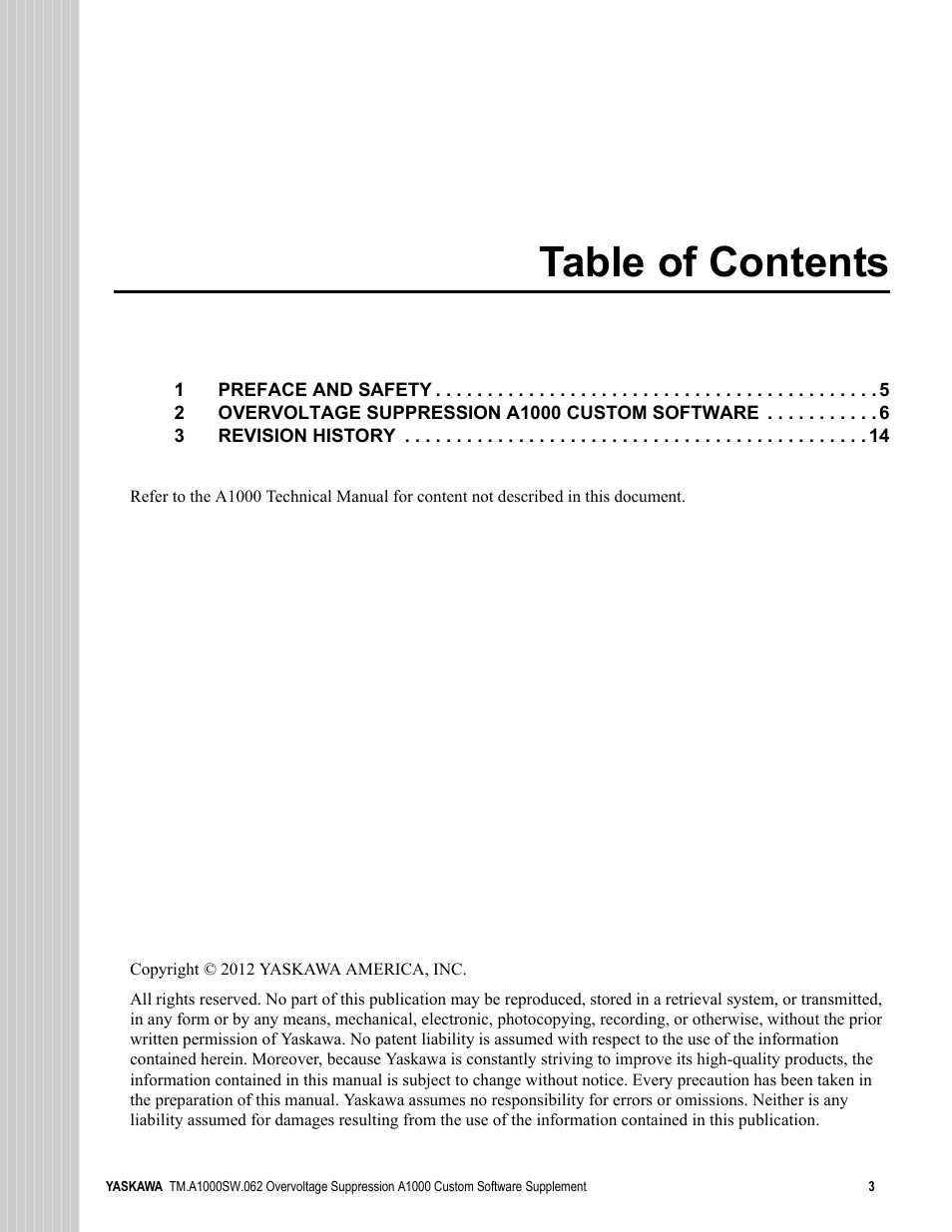 Yaskawa A1000 AC Drive User Manual | Page 3 / 16