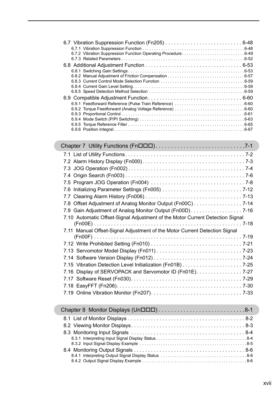 Yaskawa Σ-V Series AC Servo Drives Rotational Motor Analog Voltage Reference User Manual | Page 17 / 320