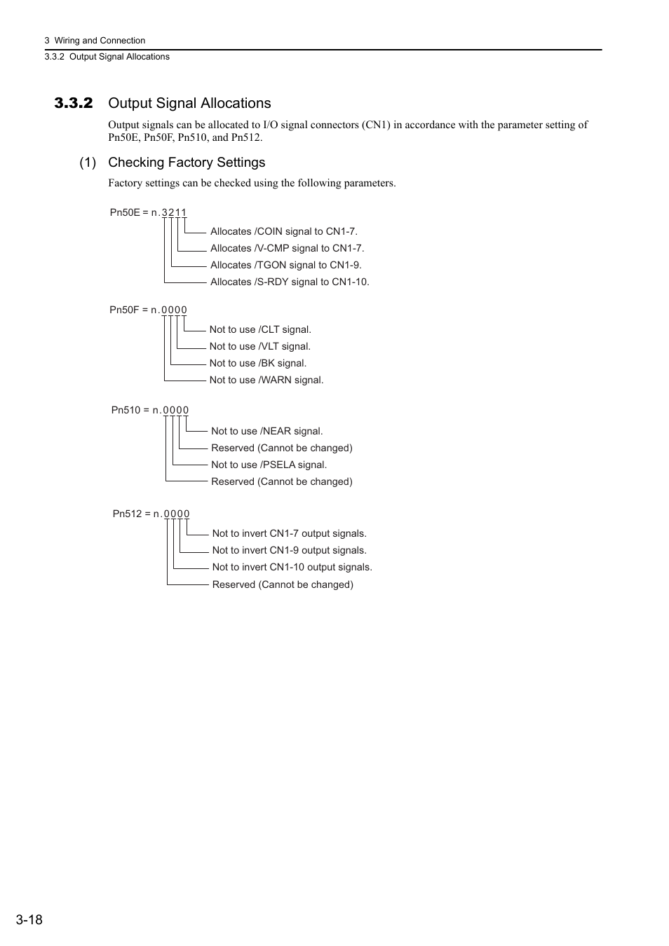 2 output signal allocations, 1) checking factory settings, Analog | Yaskawa Σ-V Series AC Servo Drives Rotational Motor Analog Voltage Reference User Manual | Page 53 / 320