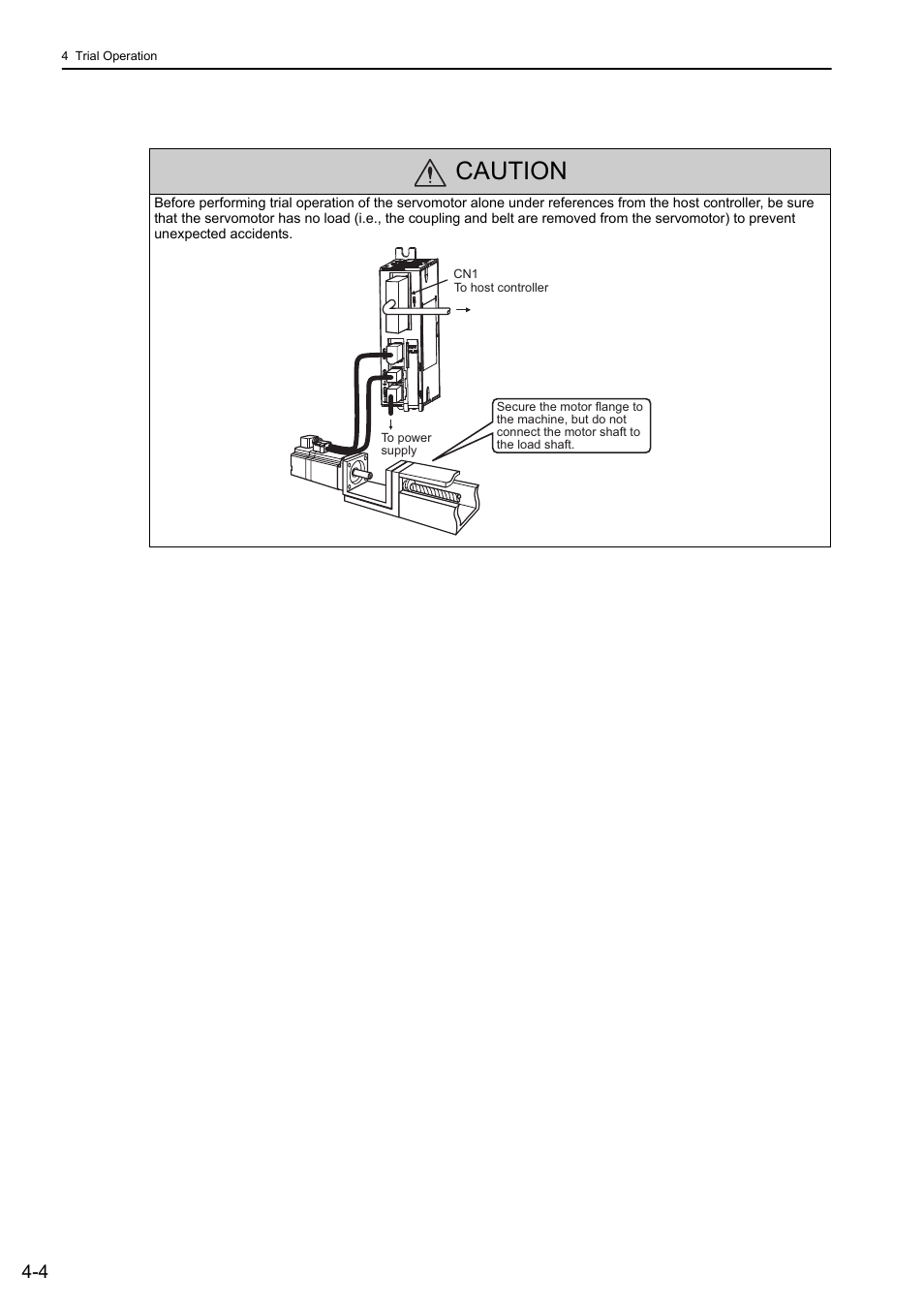 Caution | Yaskawa Σ-V Series AC Servo Drives Rotational Motor Analog Voltage Reference User Manual | Page 69 / 320