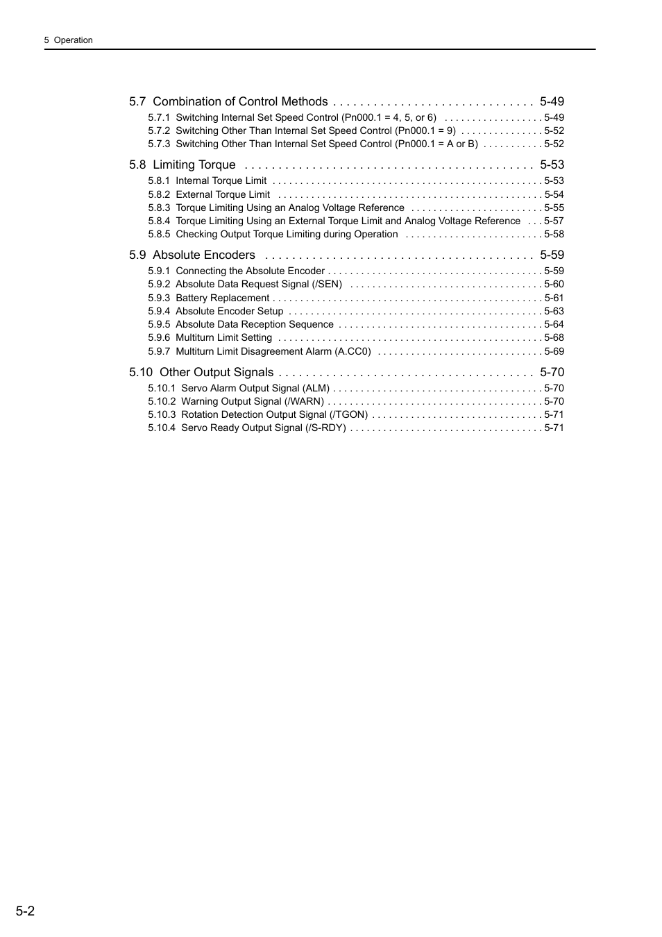Yaskawa Σ-V Series AC Servo Drives Rotational Motor Analog Voltage Reference User Manual | Page 82 / 320