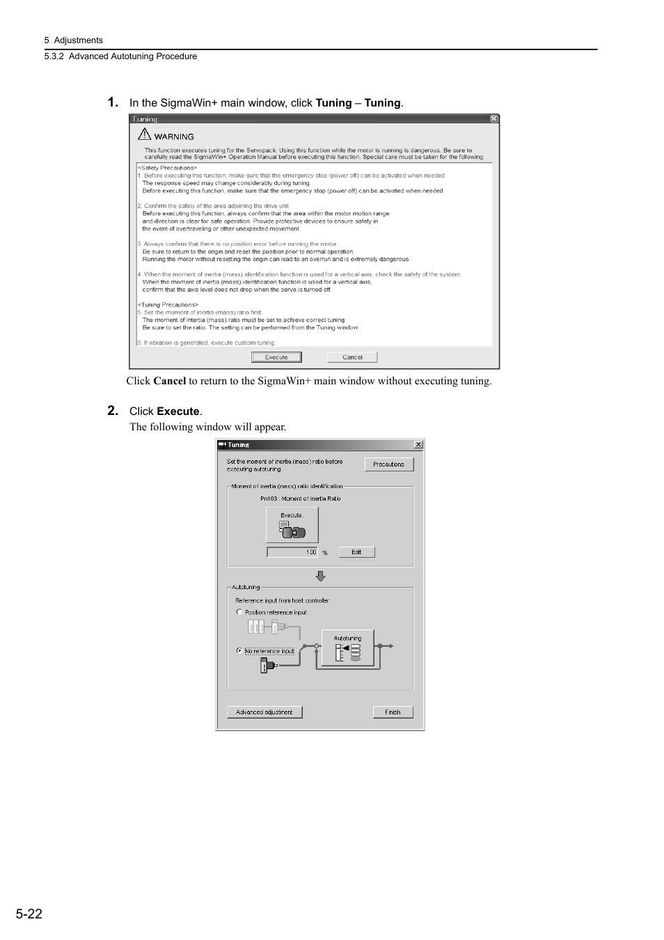Yaskawa Σ-V Series AC Servo Drives Rotational Motor MECHATROLINK-II User Manual | Page 132 / 320