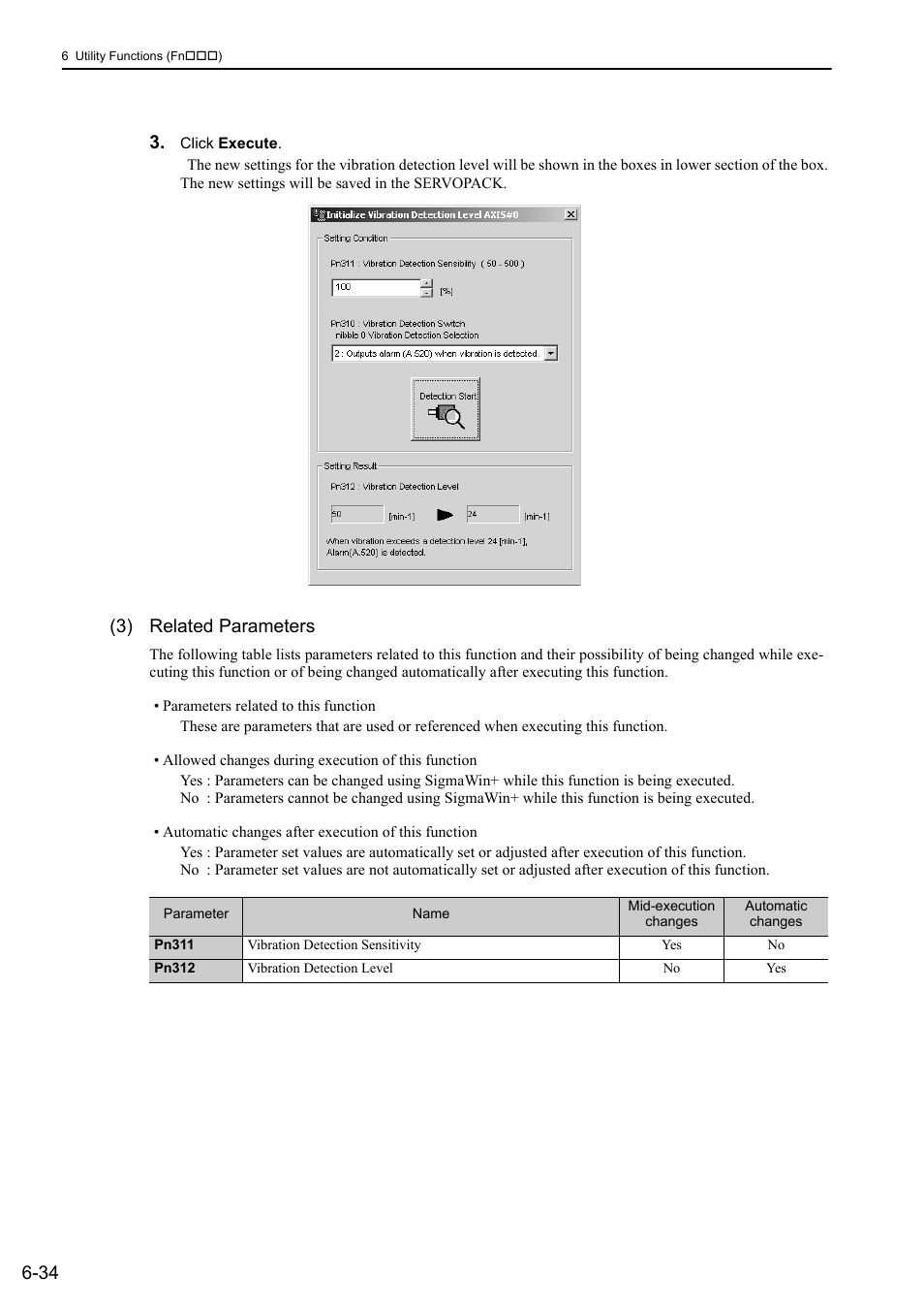 3) related parameters, Mecha | Yaskawa Σ-V Series AC Servo Drives Rotational Motor MECHATROLINK-II User Manual | Page 233 / 320