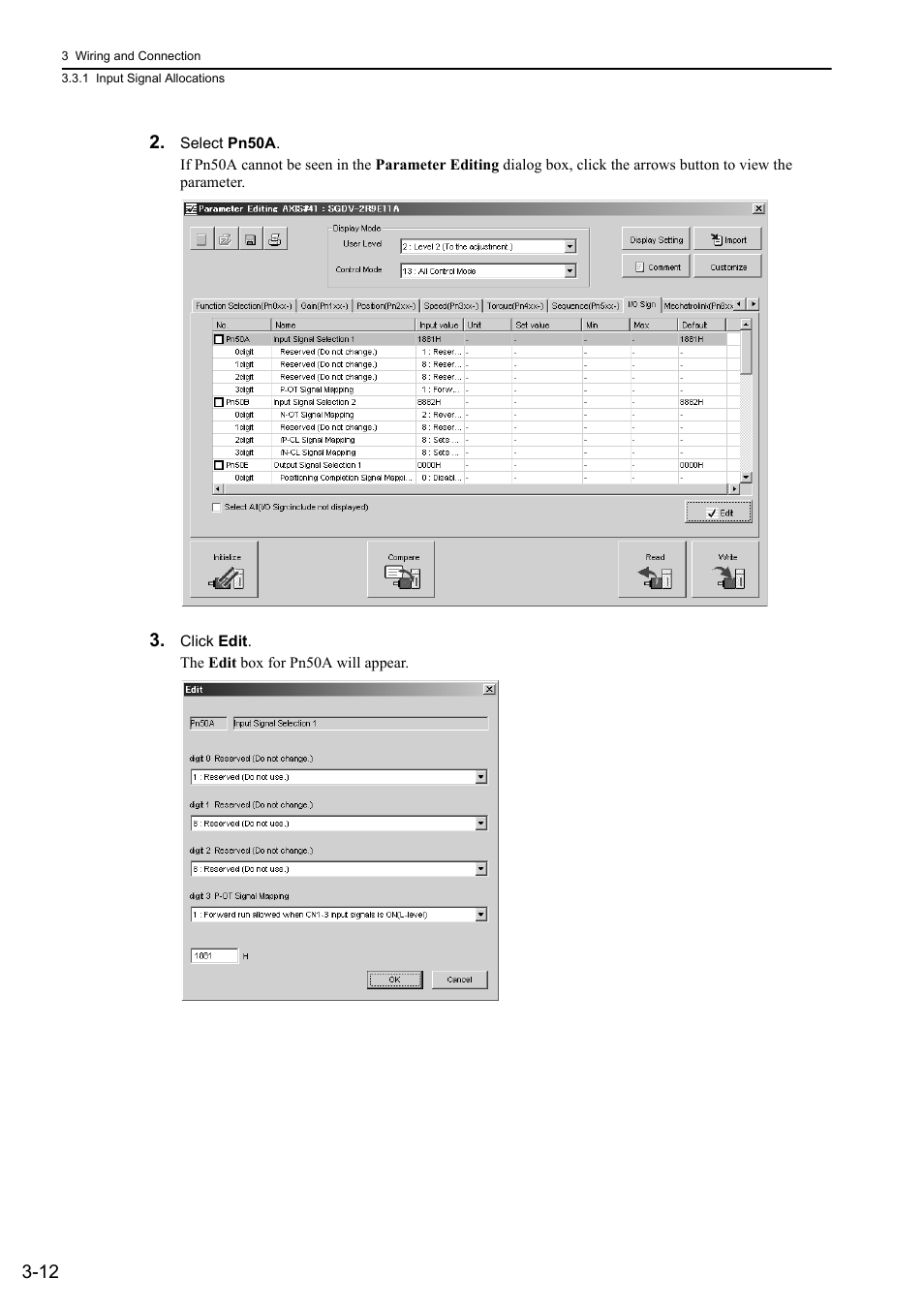 Yaskawa Σ-V Series AC Servo Drives Rotational Motor MECHATROLINK-II User Manual | Page 49 / 320
