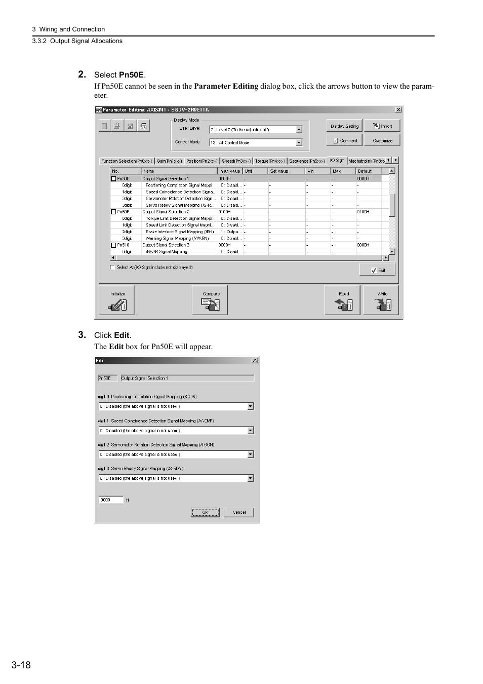 Yaskawa Σ-V Series AC Servo Drives Rotational Motor MECHATROLINK-II User Manual | Page 55 / 320