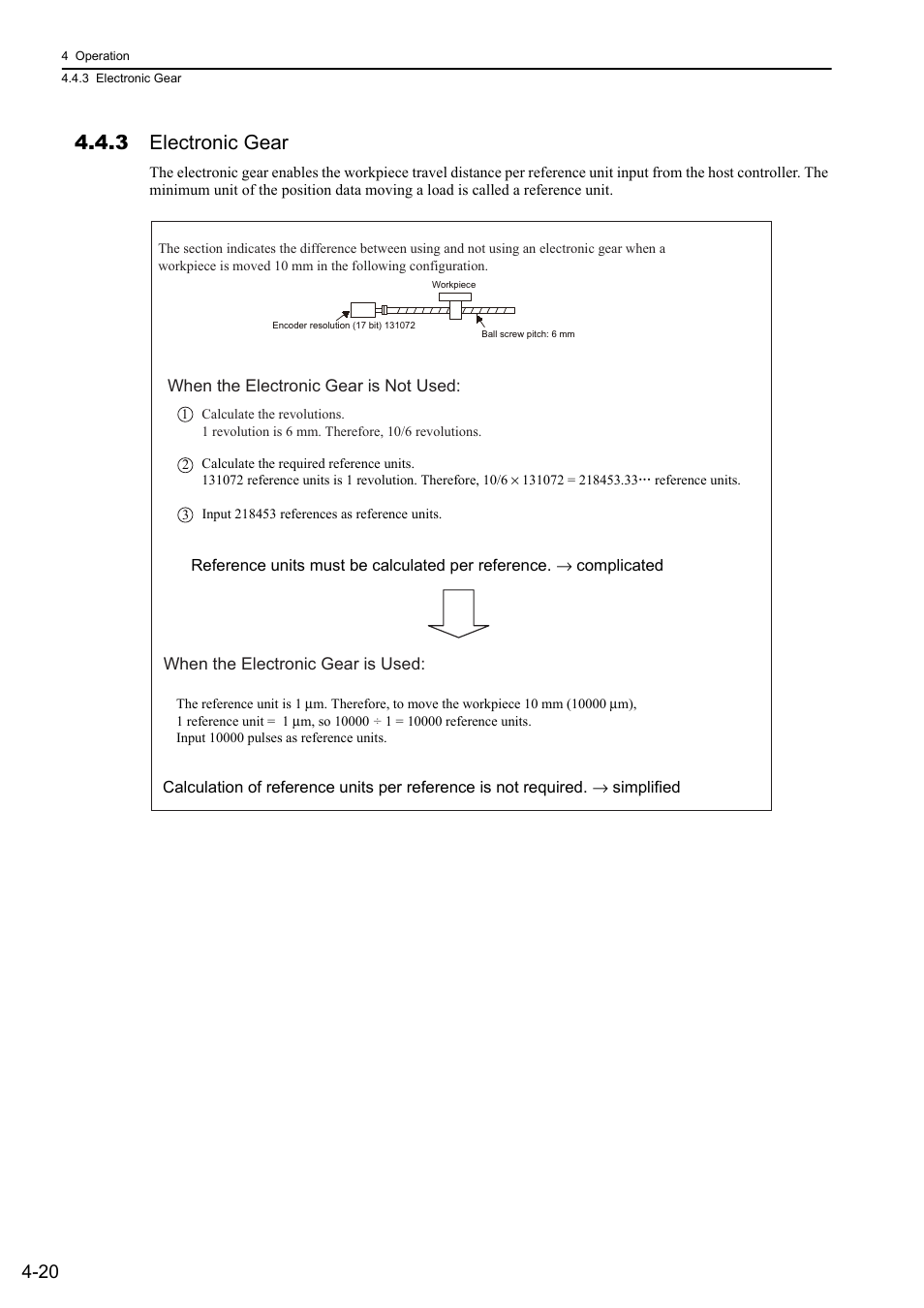 3 electronic gear | Yaskawa Σ-V Series AC Servo Drives Rotational Motor MECHATROLINK-II User Manual | Page 85 / 320