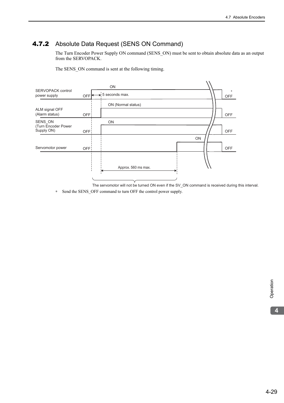 2 absolute data request (sens on command), M-ii | Yaskawa Σ-V Series AC Servo Drives Rotational Motor MECHATROLINK-II User Manual | Page 94 / 320