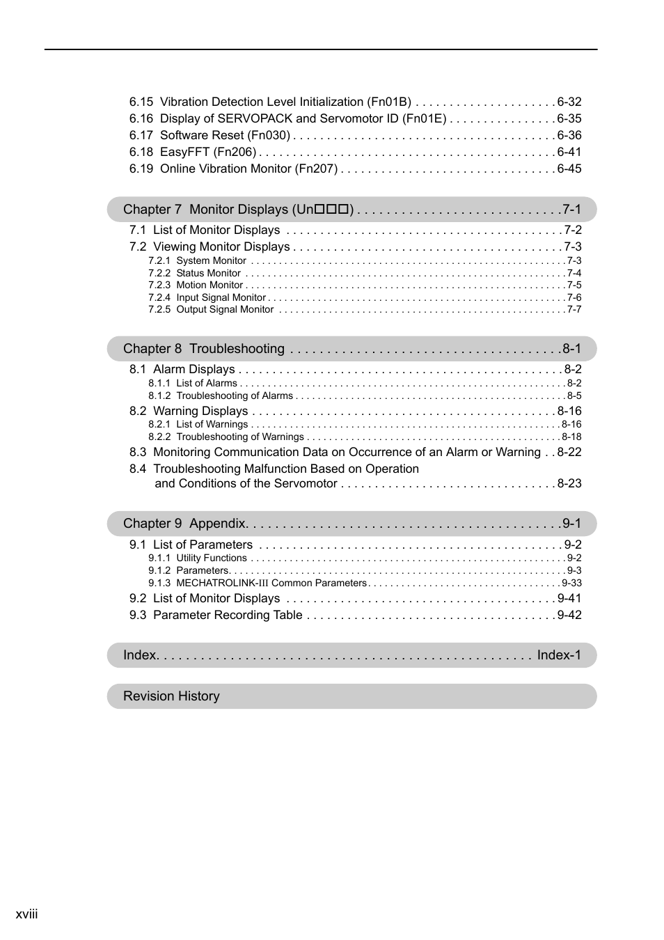 Yaskawa Σ-V Series AC Servo Drives Rotational Motor MECHATROLINK-III User Manual | Page 18 / 337