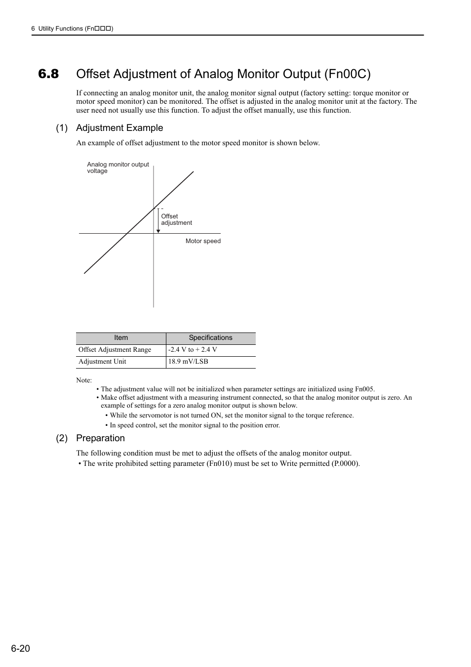 1) adjustment example, 2) preparation | Yaskawa Σ-V Series AC Servo Drives Rotational Motor MECHATROLINK-III User Manual | Page 219 / 337