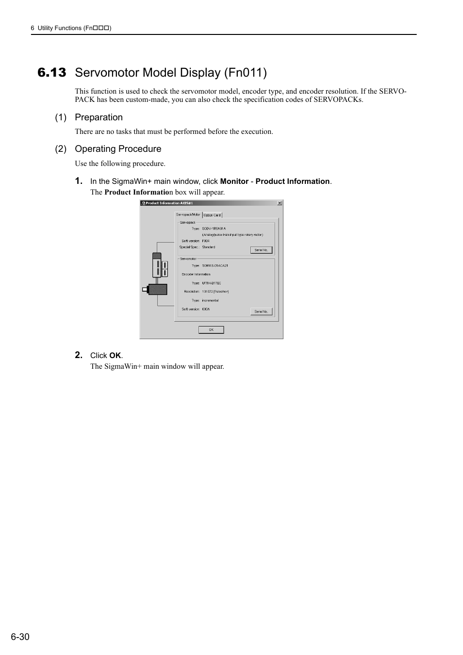 13 servomotor model display (fn011) | Yaskawa Σ-V Series AC Servo Drives Rotational Motor MECHATROLINK-III User Manual | Page 229 / 337
