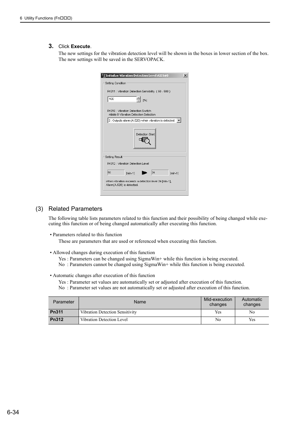 3) related parameters, Mecha | Yaskawa Σ-V Series AC Servo Drives Rotational Motor MECHATROLINK-III User Manual | Page 233 / 337