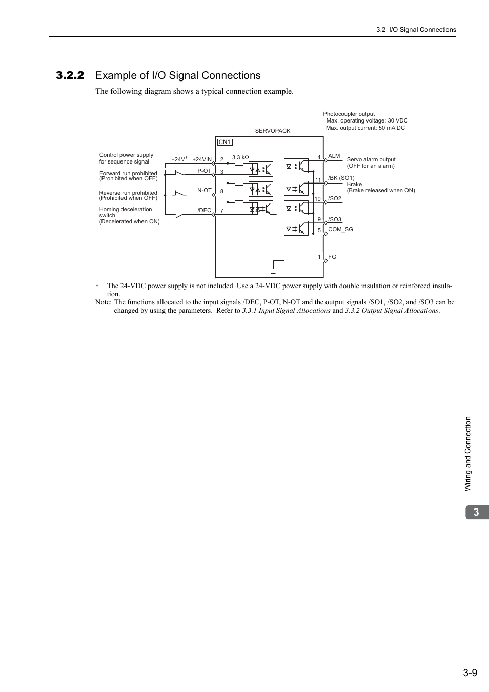 2 example of i/o signal connections, Mecha | Yaskawa Σ-V Series AC Servo Drives Rotational Motor MECHATROLINK-III User Manual | Page 46 / 337